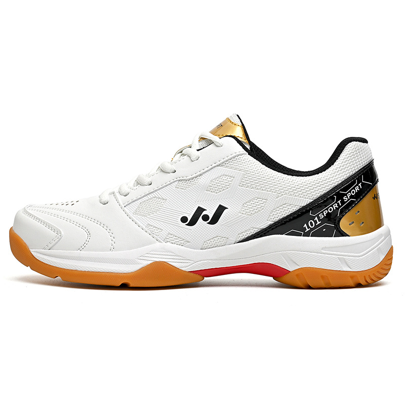 Comercio exterior nuevo tipo de zapatos de bádminton de pareja transpirables antideslizantes zapatos de entrenamiento de competencia