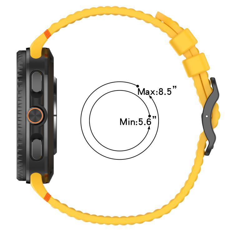 Correa de silicona para Samsung Galaxy Watch 8, botón negro japonés, sudor robusto