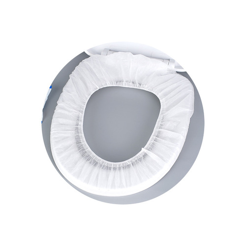 Disposable toilet seat cover, individually packaged, hotel-grade, hygienic, portable, thick, non-woven toilet seat wrapper, PE transparent