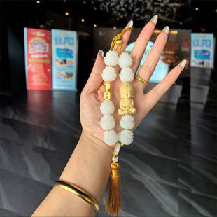 Good Luck Car Pendant Car Hanging Ornaments Car Hanging Ornaments Bodhi Lotus Jewelry Men's and Women's 2023 New High-end