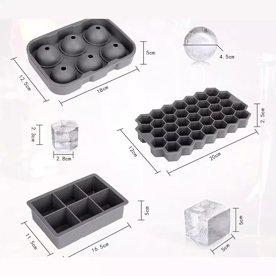 Manufacturer wholesale silicone ice cube molds, DIY ice cube maker, popular creative ice cube trays for home use