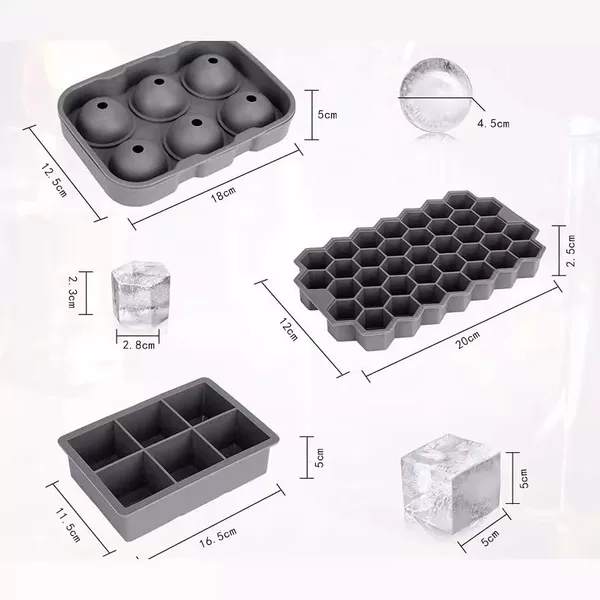 Manufacturer wholesale silicone ice cube molds, DIY ice cube maker, popular creative ice cube trays for home use