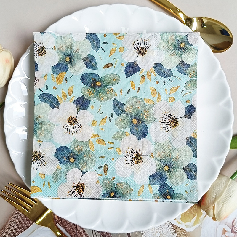 Printed Square Paper Towels Adult Birthday Party Party Supplies Napkins Western Restaurant Paper Products Wet Wipes