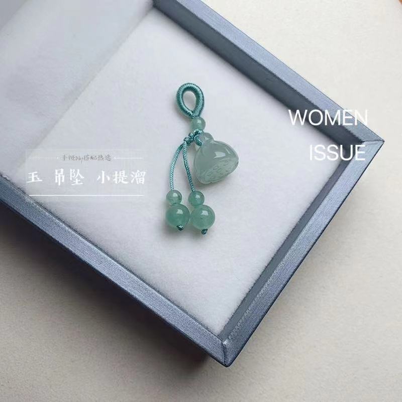 天然瑪瑙蓮蓬小提溜と田玉水晶小ペンダントアクセサリー手串ブレスレットdiy部品|undefined