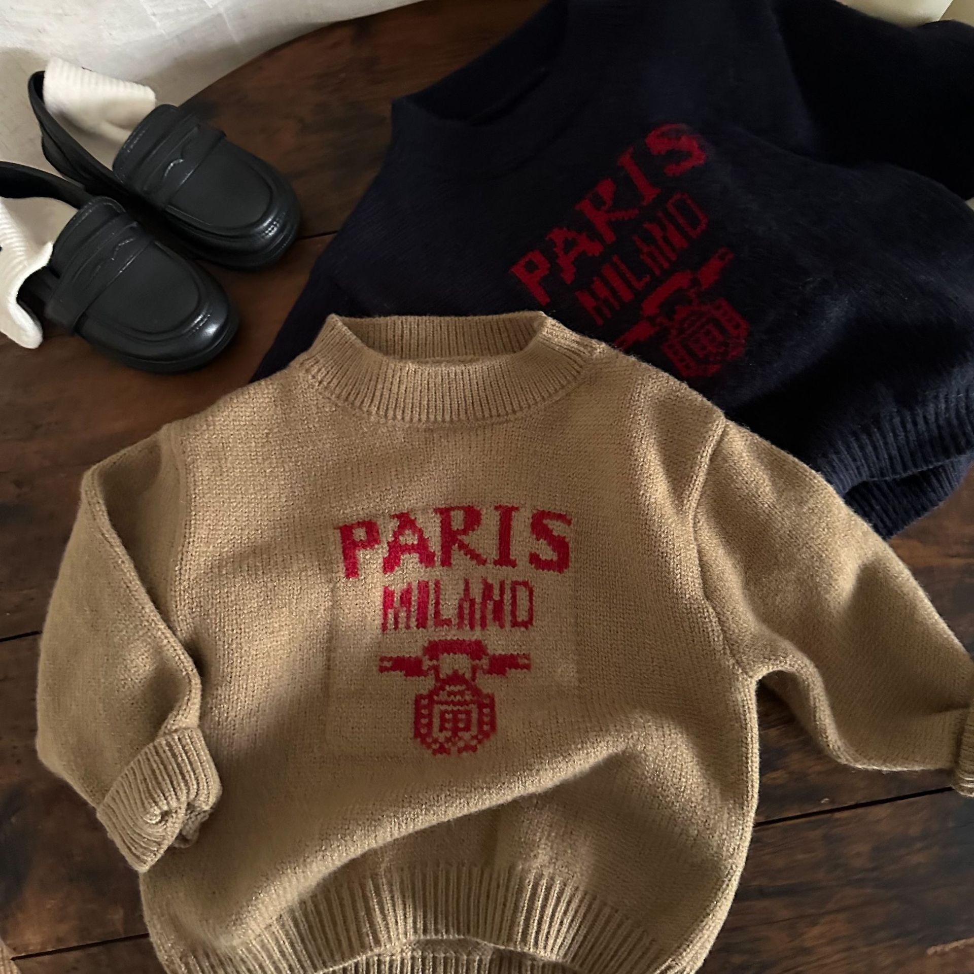 Children's autumn woolen knitted sweater for men and women