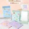 Table cartoon folding big handheld mirror for princess