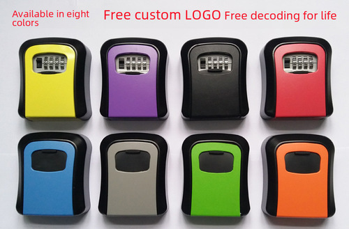 Decoration password key box construction site password box cat eye door mirror key holder password lock box homestay entrance key box