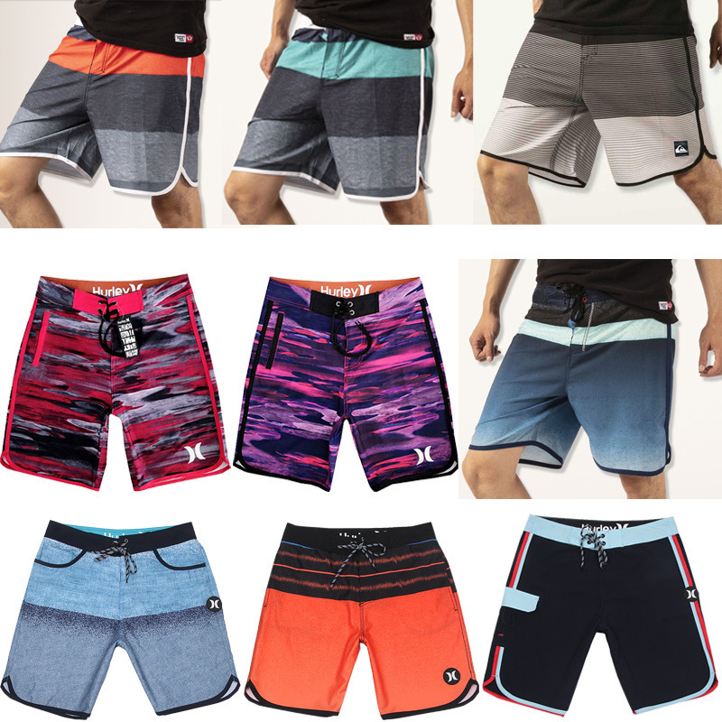 Cross-border Foreign Trade Beach Shorts Seaside Surfing Skin-friendly Breathable Swimming Trunks Men's Five-point Casual Hot-selling Quick-drying Short Men's Pants