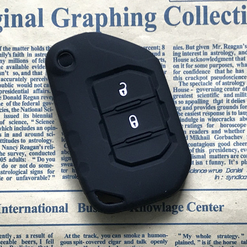 Applicable for Jeep Wrangler 2018 Folding Key Silicone Case 2018 Jeep JL Modified Key Cover