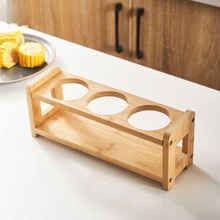 Seasoning bottles bamboo wooden rack kitchen spice jars跨境