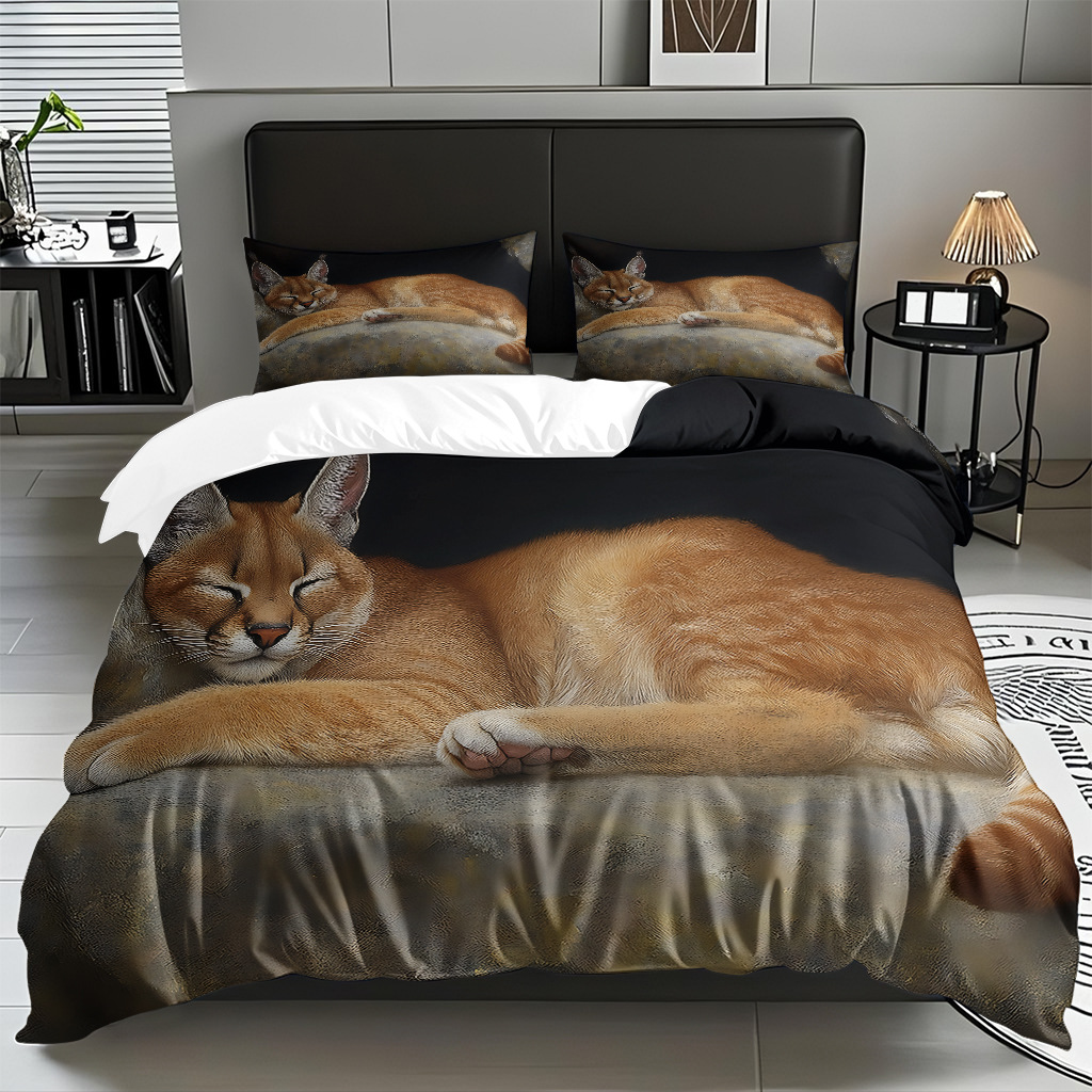 Kit de edredón de impresión digital para gatitos de piel directa a la fábrica puede llevar TEMU / JIT