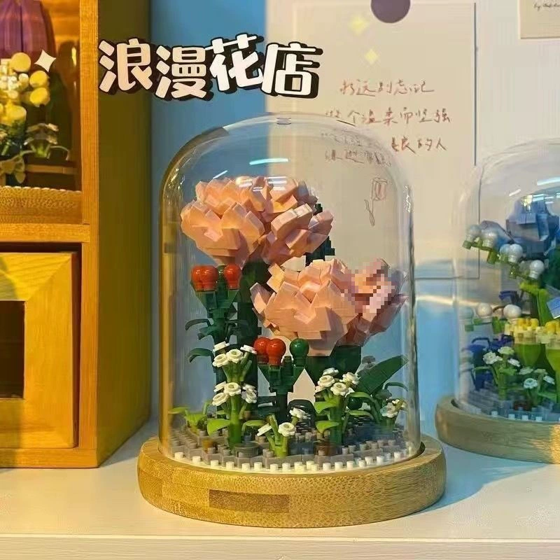 Конструктор, головоломка, ручка на день матери, ручной работы, букет, вишневое дерево