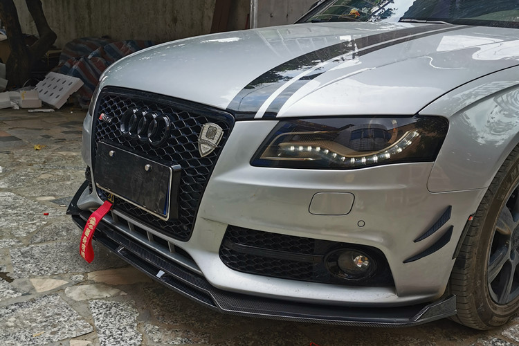 Suitable for Old Audi A3 A4L A6 Q3 Front Shovel Front Lip Spoiler Size Surround Modification and Decoration Anti-Collision