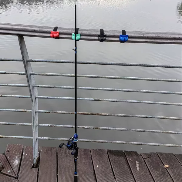 Panya Multifunctional Bridge Fishing Boat Fishing Guardrail Fishing Rod Protection Rack Wall-Mounted Garage Fishing Rod Storage Rack