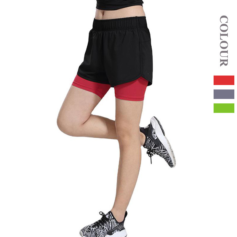 Amazon Women's Summer Sports Pants, Two-In-One Quick-Dry Elastic Fitness Shorts, Outdoor Basketball Training Running Shorts