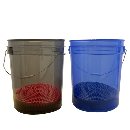 Household plastic bucket car wash transparent storage bucket thickened bath bucket laundry bucket water storage bucket portable bucket wholesale