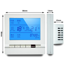 厂家直销8W-8D按键水系统空调控制器出口24V接线图高中低零线火线