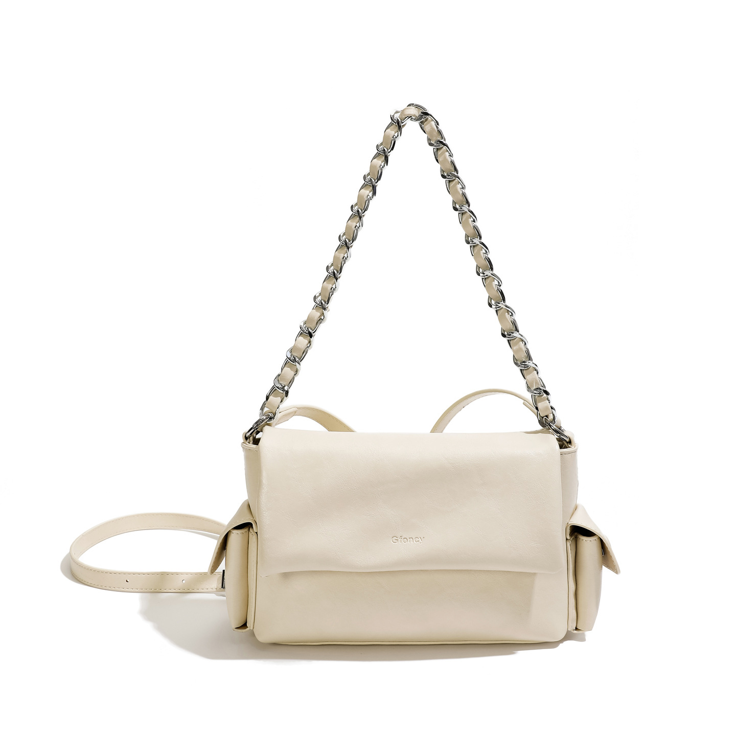 2026 verano diario moda moda cera cadena de piel de aceite brazo bolsas cuadradas de viaje ocio de hombro inclinado bolsas cuadradas