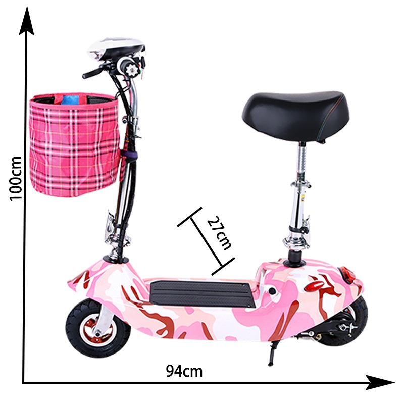Small electric scooter, small dolphin electric scooter, women's folding electric scooter, personal transportation vehicle