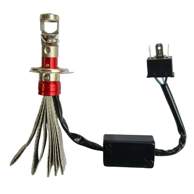 Super Bright High-Power Led Car and Motorcycle Light Bulb with Double-Sided Copper Strip, Motorcycle Light, Car Headlight (Motorcycle headlights, headlights) - low-beam-30w-high-beam-40w-five-copper-strips