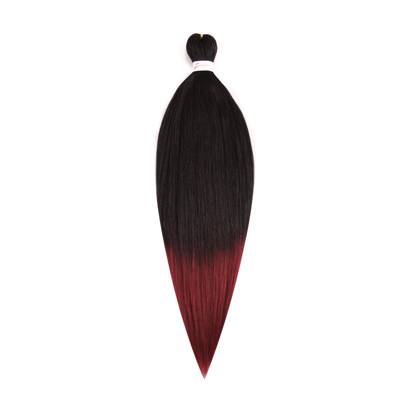 EZ Trenza PVC ignífugo a baja temperatura fibra multicolor flojo gran ganchillo de trenza fábrica de cabello recto un cabello