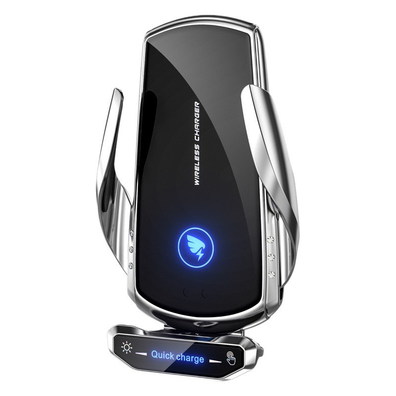 Magia clip A18 coche inteligente carga inalámbrica soporte de teléfono móvil 15W salida de aire gancho clip de navegación transfronteriza productos de coche al por mayor