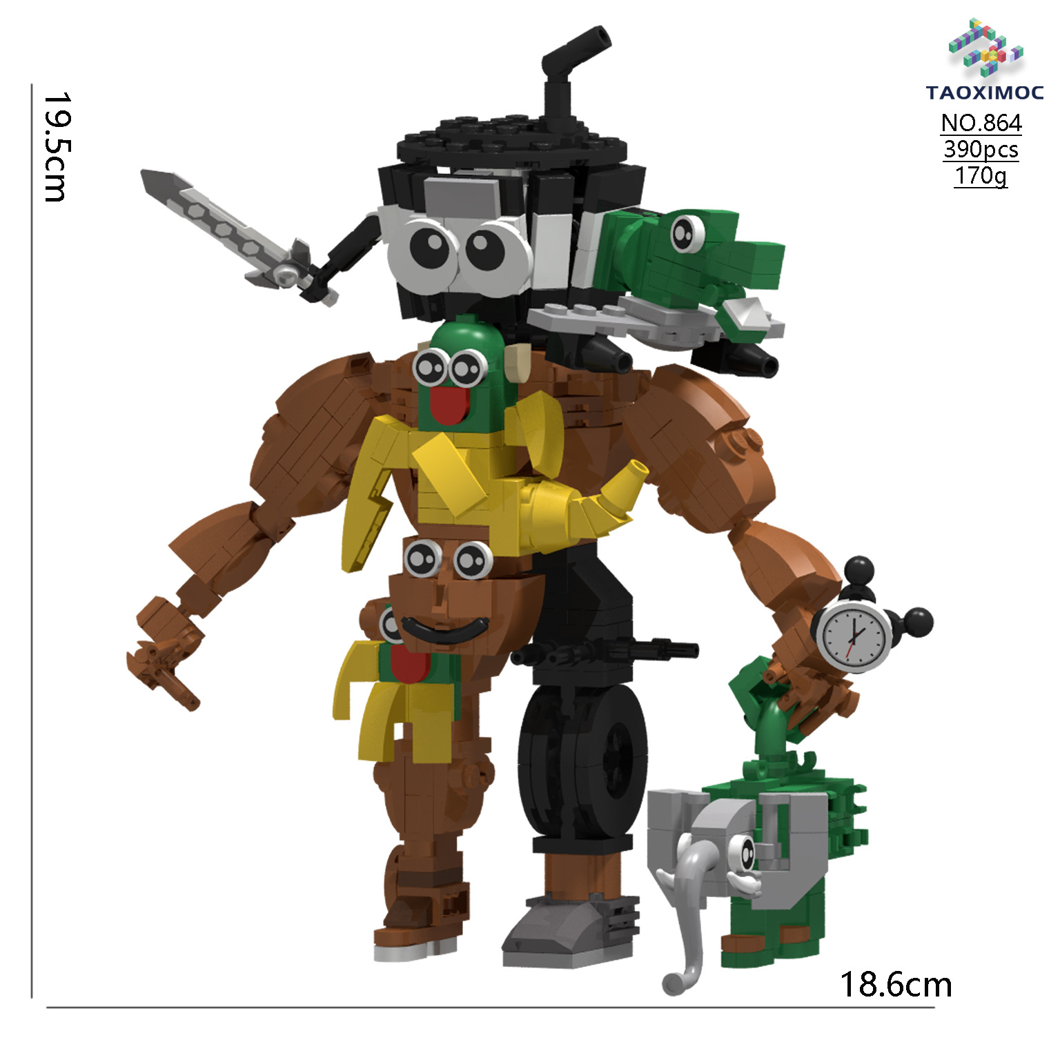 864 산과 바다의 고전 퓨전 몬스터 C 스타일