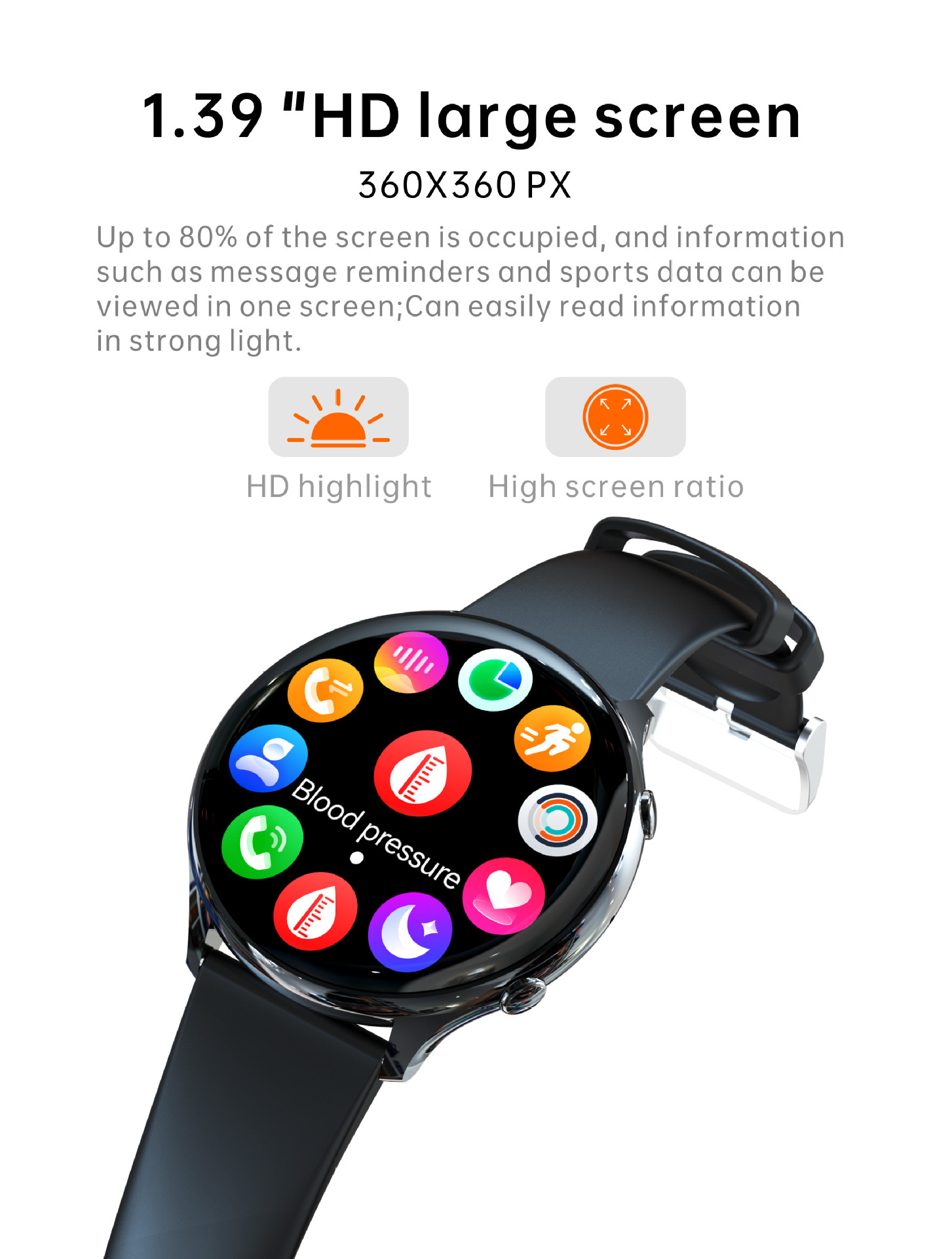 G37 Bluetooth Call Heart Rate Blood Pressure Blood Oxygen_voghion.com