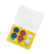 牙科树脂抛光自釉抛光碟树脂自釉碟抛光头打磨头弯机抛光轮6支装