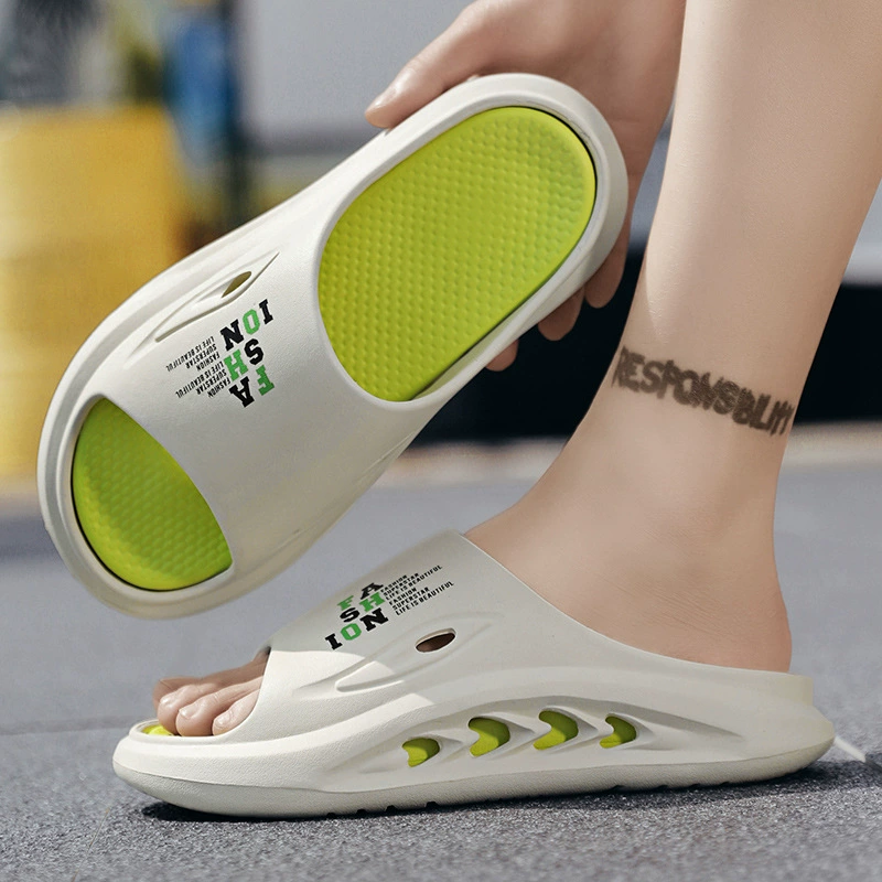 Трансграничные тапочки больших размеров Взрывные тапочки Мужская летняя верхняя одежда Спортивная нескользящая обувь Модные сандалии на платформе