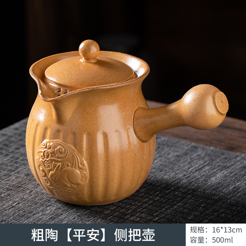 안전한 측면 손잡이 냄비 [1200ML] 고온 저항