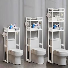 バスルームトイレ収納ラックバスルームバスルーム大容量フロアラックバスルーム収納ラックパンチフリー収納ラック