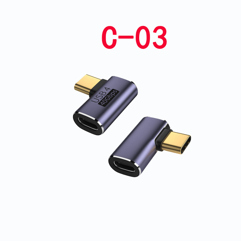 Type cアダプタusb 3.1アダプタ雷インターフェイス磁気プラグ公転母延長エルボ|undefined