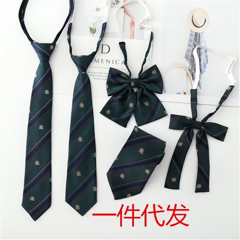 Japanese dk Tie Men's jk Uniform Plaid Shirt School Uniform Female Student College Style Korean Style Retro Trendy ins Hands