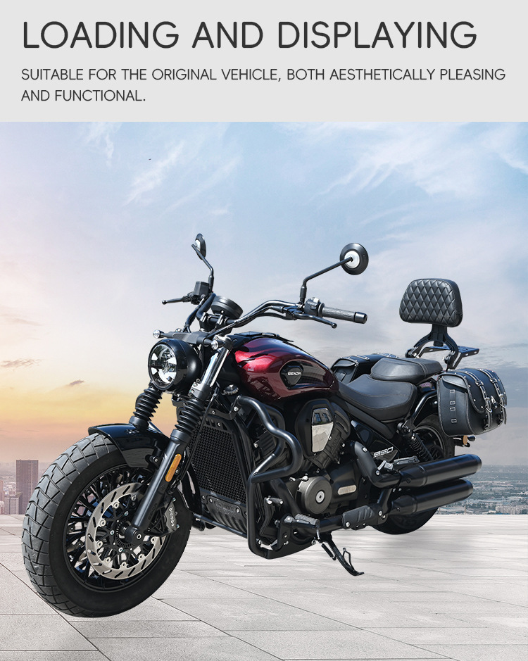 Suitable for Benda Black Flag 950 crash bars, anti-fall bumpers, foldable backrest, rear rack, side bags, tail rack protection modification