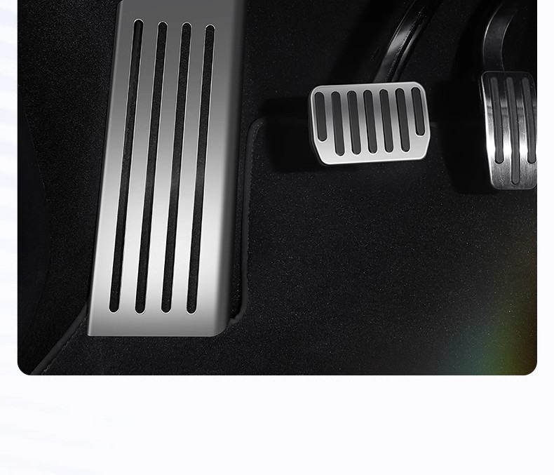 Suitable for Tesla's New Model 3/Y Accelerator Brake Rest Pedal Cover Metal Interior Modification Accessories
