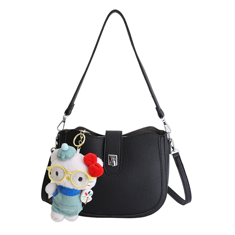 Lichi de alta sensación bolso de cubo de mano mujer 2026 venta caliente nueva moda lujosa versátil bolso de hombro image 7