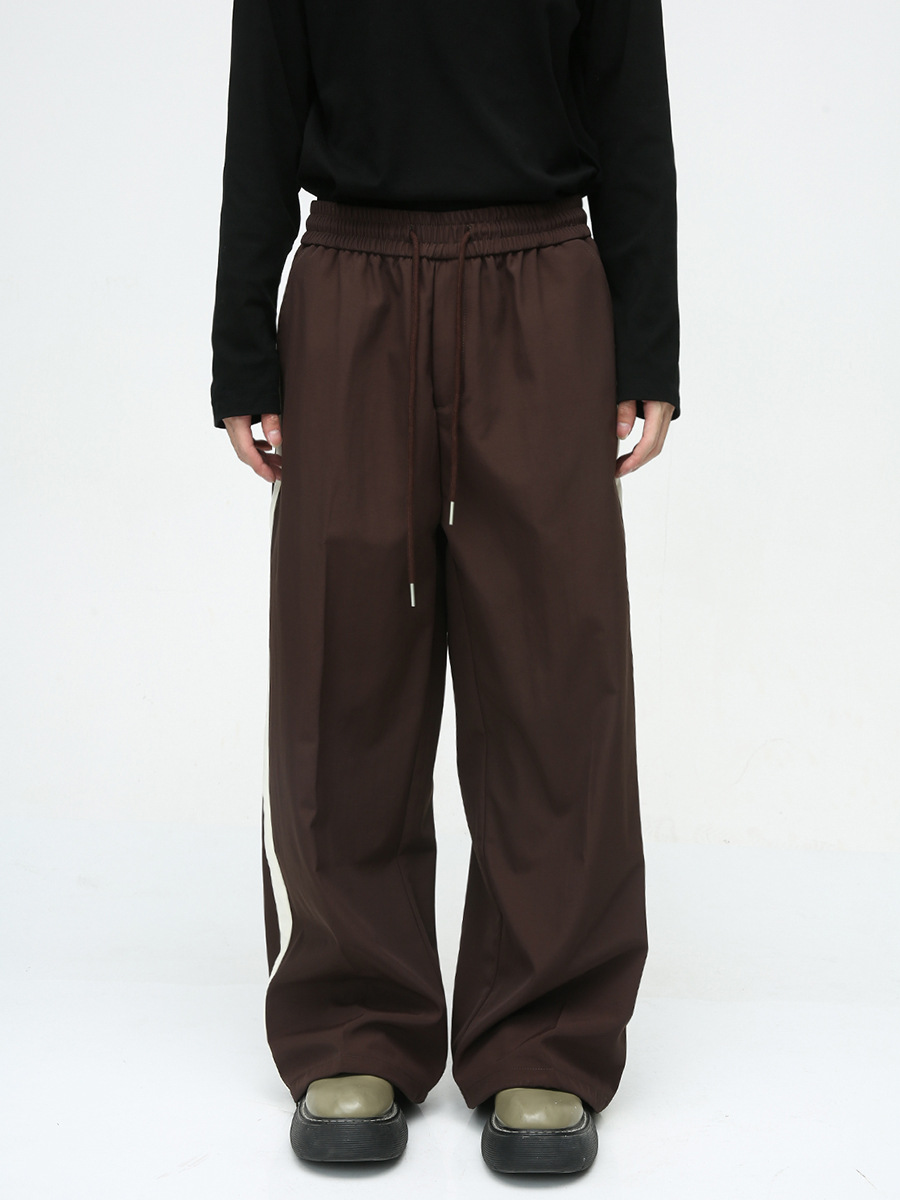 Mtlclothes ropa de los hombres | 2023 otoño nuevo estilo deportivo americano contraste color costura diseño casual traje moda