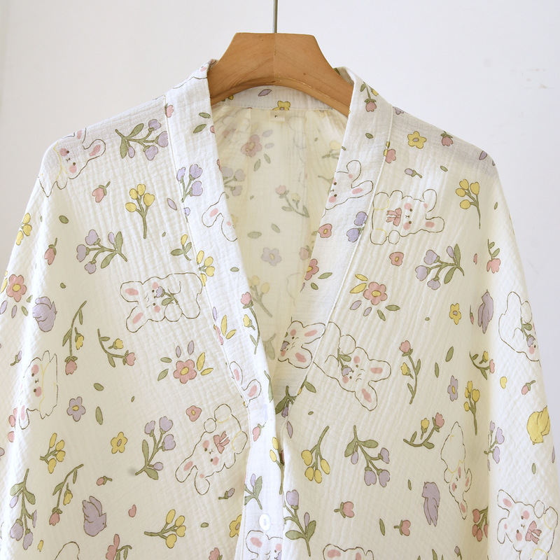 Cartoon Rabbit Cute Pure Cotton Shawl Windproof Summer Air-Conditioned Room Office Shoulder and Neck Protection Postpartum Pregnant Women Breastfeeding Cover