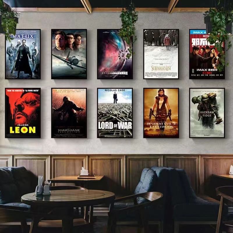 Classic Movie Poster Decorative Painting Cinema Bar Cafe Wall Hanging Painting Living Room Bedroom Corridor Aisle