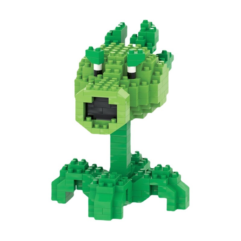 Juguetes para niños compatibles con bloques de construcción de Lego Plants vs Zombies rompecabezas de micropartículas juguetes de costura bloques de construcción creativos