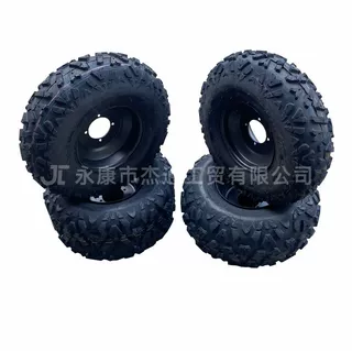 卡丁车配件大公牛沙滩车23X7-10 22X10-10寸A字花纹轮胎带铁轮毂