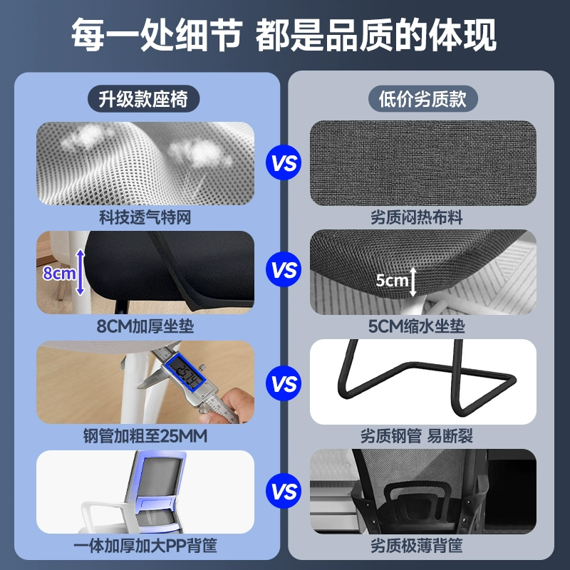 ✅ Компьютерное кресло удобно и не утомляет сидение в течение длительного времени, офисное кресло, письменный стол в общежитии колледжа, табурет, домашнее сиденье со спинкой.