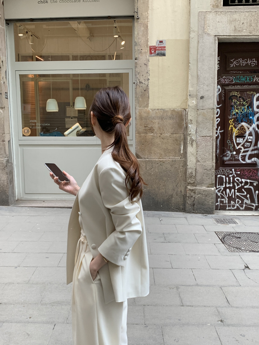 Blazer vintage stile coreano donna giacca casual elegante_voghion.com