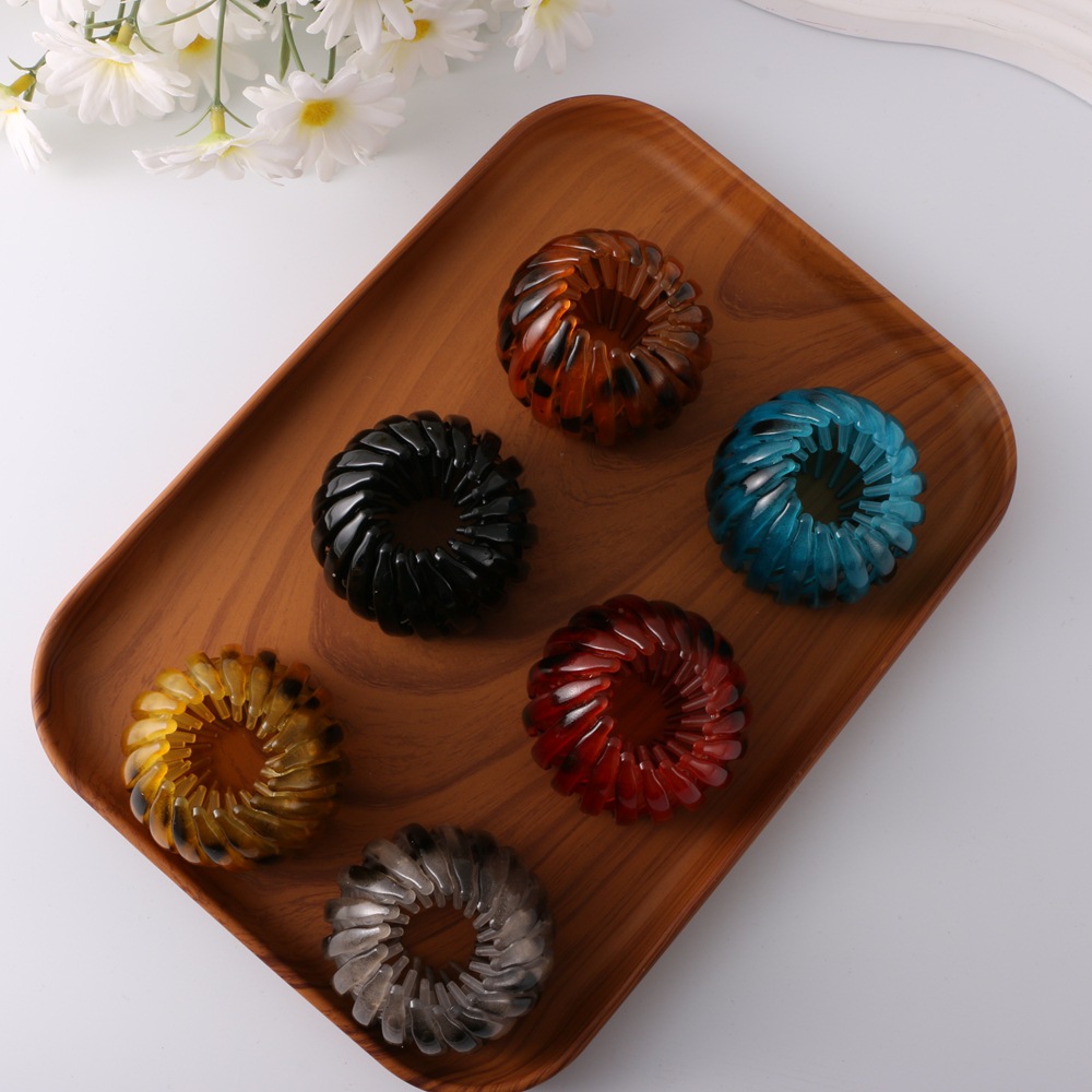 Venta al por mayor transfronteriza venta caliente nido de pájaro bola de pelo accesorios para el cabello dulce anillo para el cabello femenino horquilla perezosa