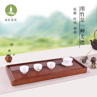 Household Whole Plate Tea Tray Heavy Bamboo Kung Fu Tea Tray Bamboo Simple Japanese Style Home Hotel Tea Set Tray Wholesale Tea Table