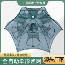 厂家批发多规格自动折叠伞网虾笼网龙虾网泥鳅鳝鱼笼渔网搬网渔具