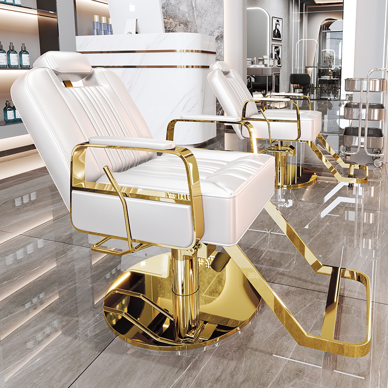 La peluquería de alta gama puede bajar la silla de peluquería, la silla de corte de pelo de teñido en caliente giratorio de elevación especial para la peluquería de alto perfil, simple image 35