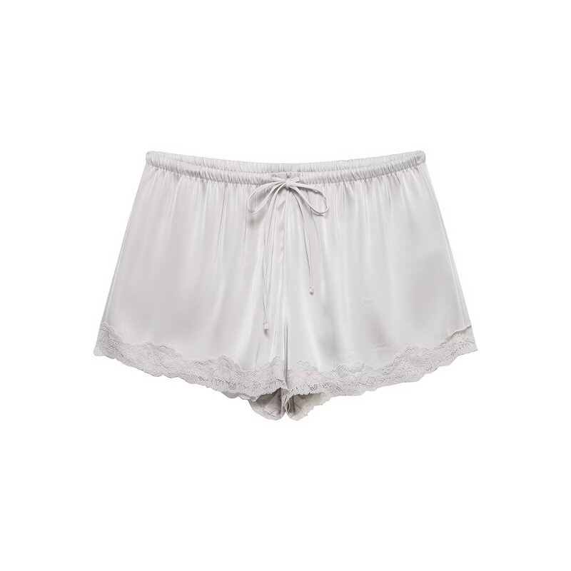 Bsk&Traf Women's Clothing 2026 Summer New Fashion Hot Girl Lace-Trimmed Silk Satin Mini Shorts 1255427 Bsk&Traf Women's Clothing 2026 Summer New Fashion Hot Girl Lace-Trimmed Silk Satin Mini Shorts 1255427