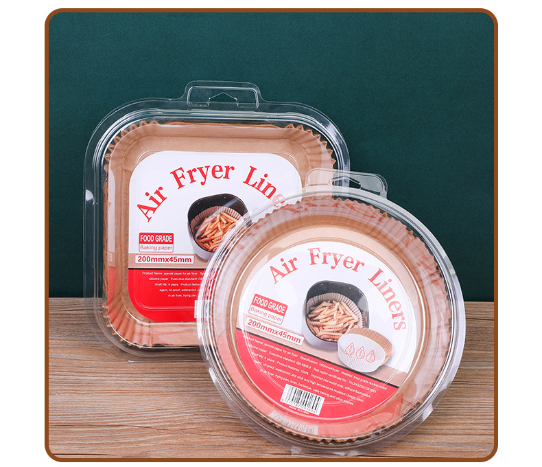 New food grade fryer paper cooking barbecue oil-resistant paper home air fryer oven silicone paper wholesale